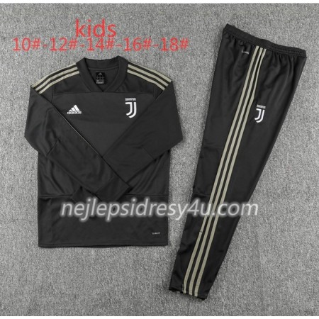 Juventus Dětské Tréninkový Mikina Soupravy Černá 2018/19